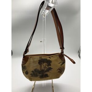 Vintage Tommy Bahama Small Multi-Color Signature Fabric Adjustable Shoulder Bag